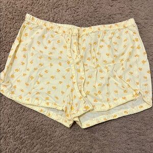 Old Navy Yellow Chick Print Pajama Shorts